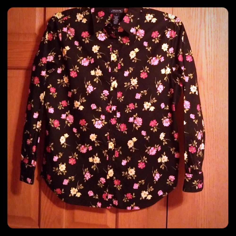 JNY-Collard long sleeve blouse